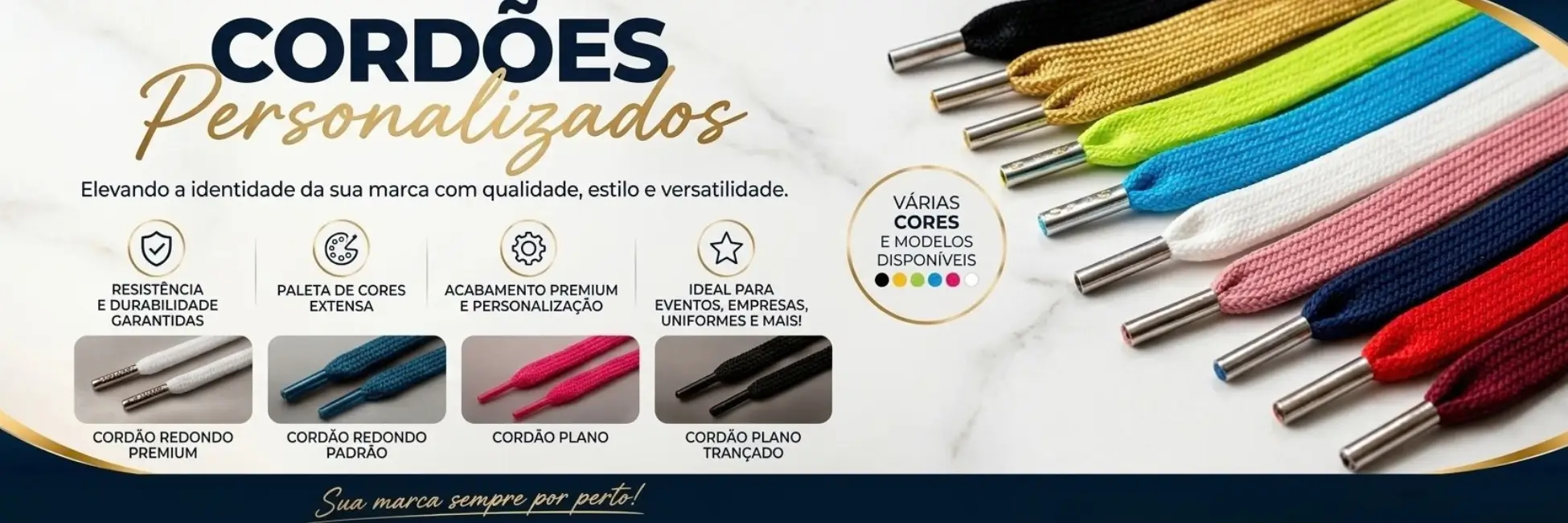 Banner Cordões Personalizados