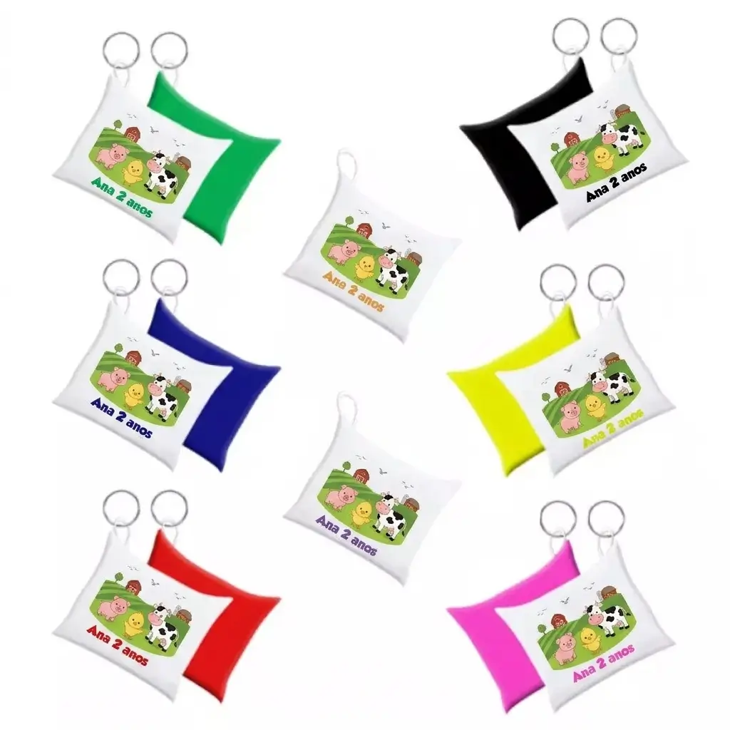 Almochaveiro Personalizado Tema Fazendinha – Lembrancinha de Aniversário Infantil