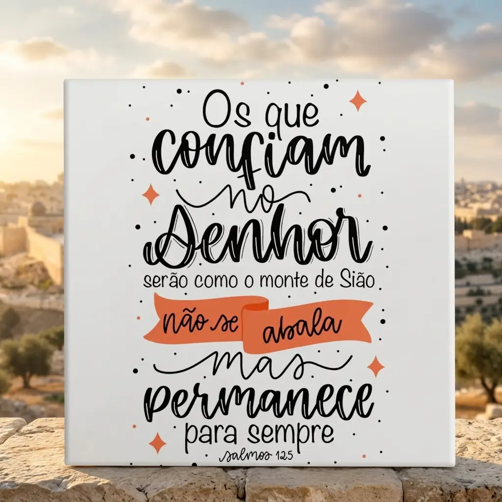 Azulejo Aqueles que Confiam no Senhor