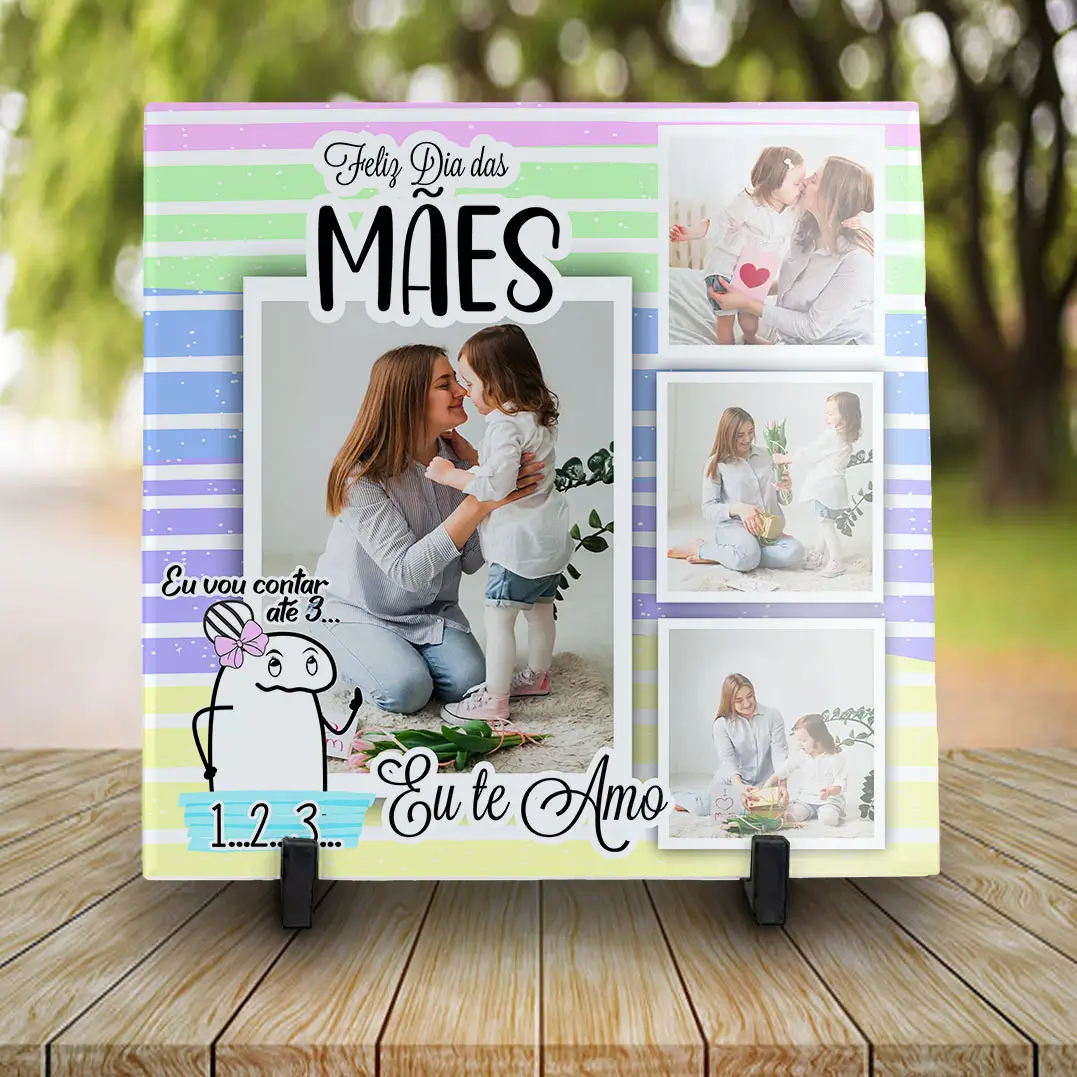 Azulejo Dia das Mães Vou contar 123