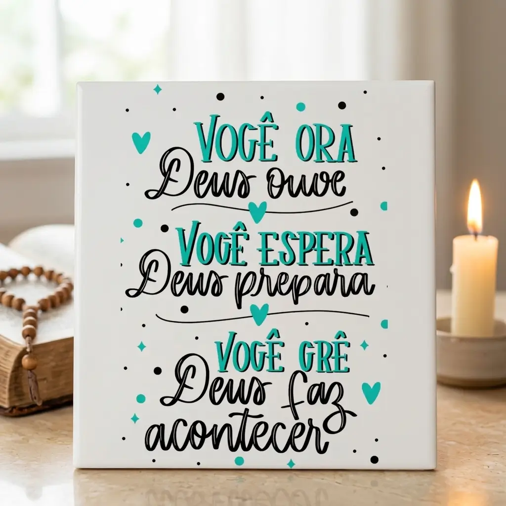 Azulejo Resposta de Deus