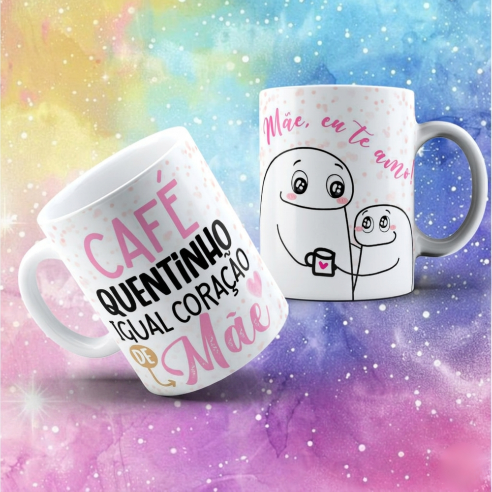 Caneca Café Coração de Mãe - Miniatura
