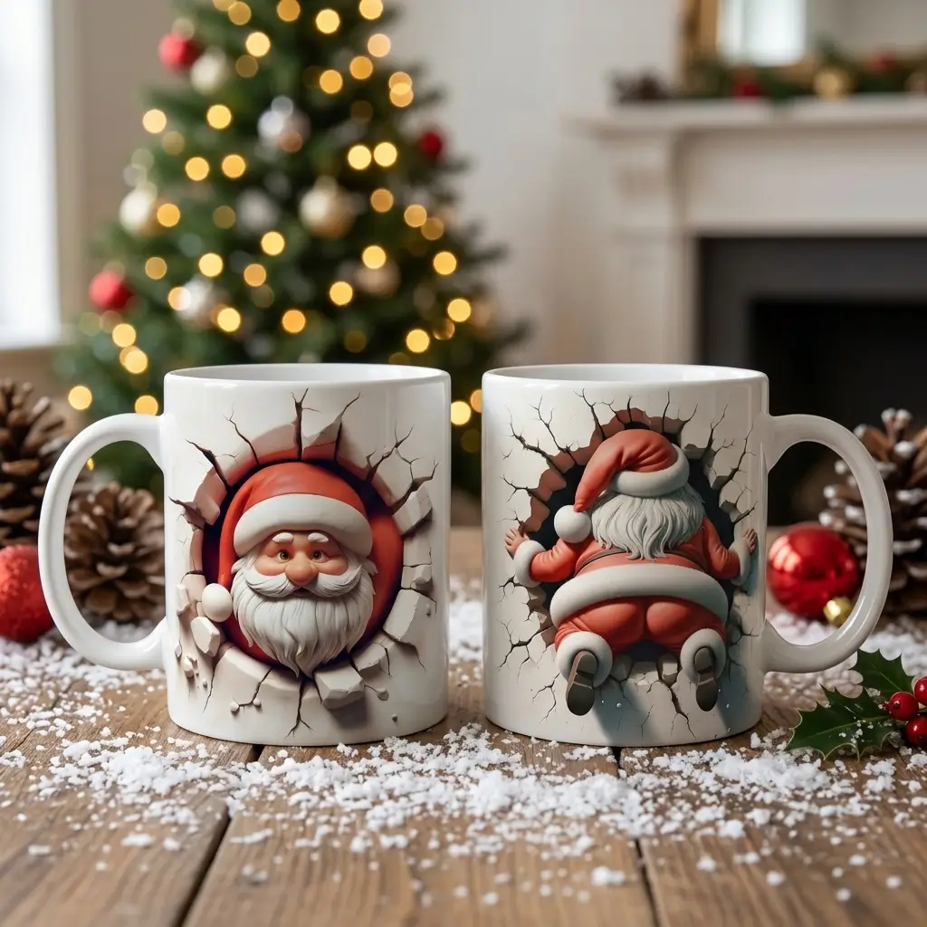 Caneca 3D Papai Noel - Miniatura
