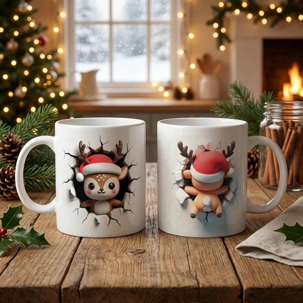 Caneca 3D Rena - Miniatura
