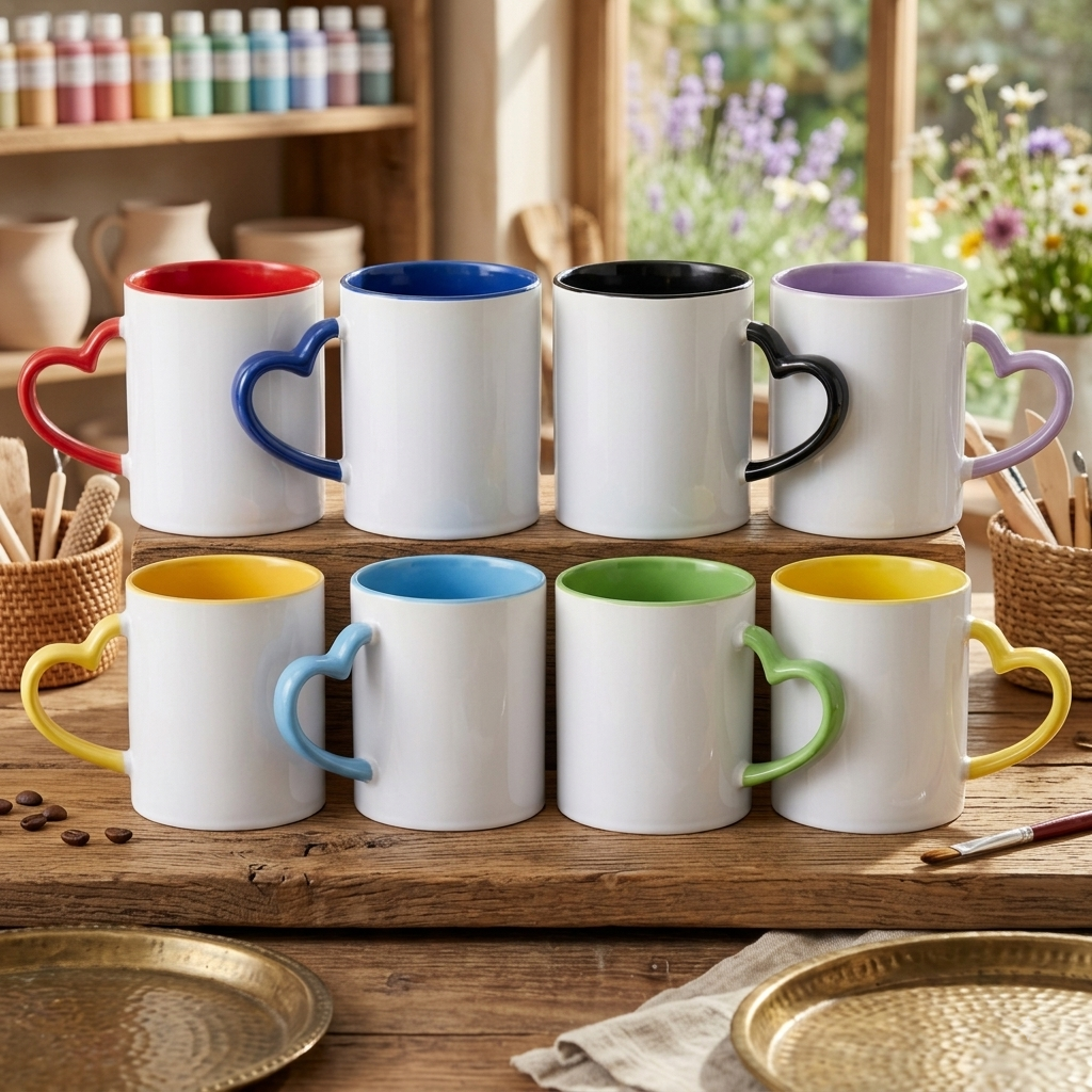 Caneca Alça Coração   325ml