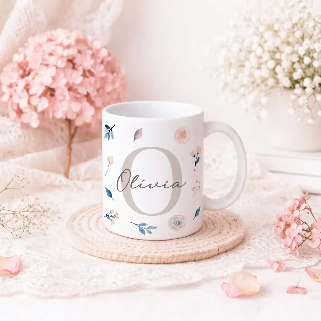 Caneca Alfabeto Florecer O