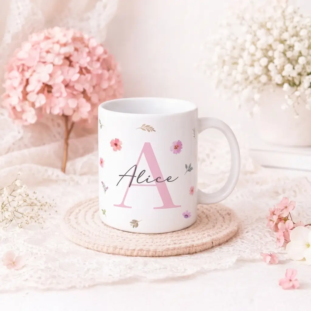 Caneca Alfabeto Florecer A