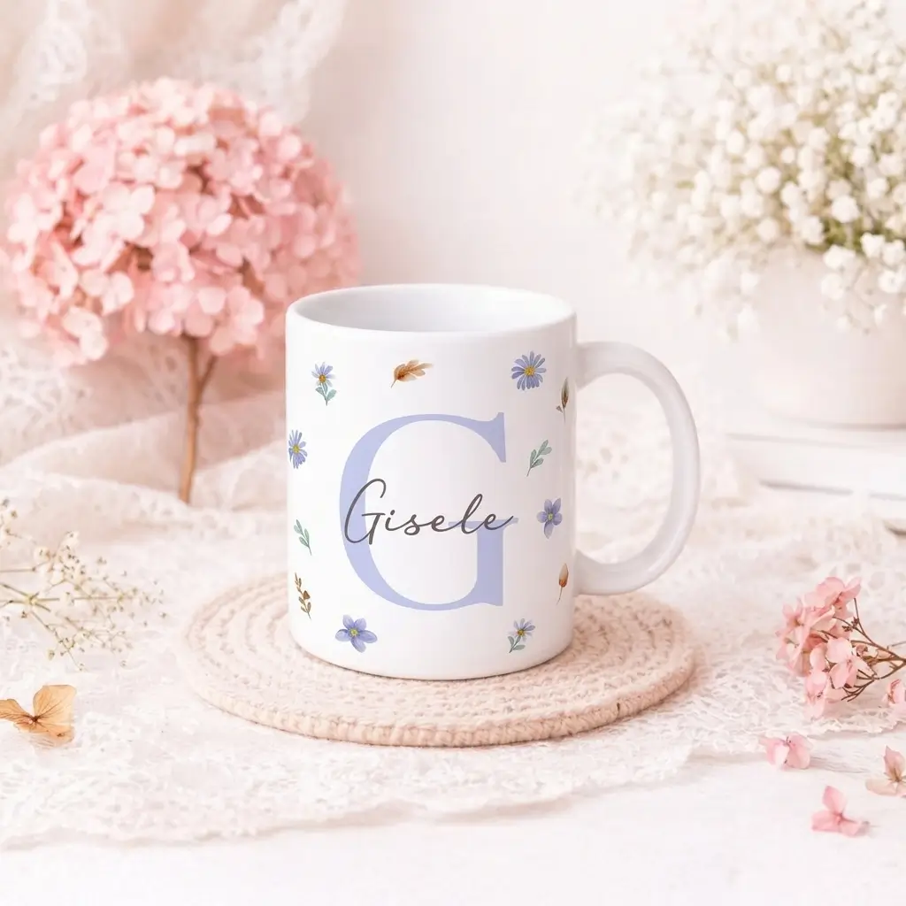 Caneca Alfabeto Florecer G