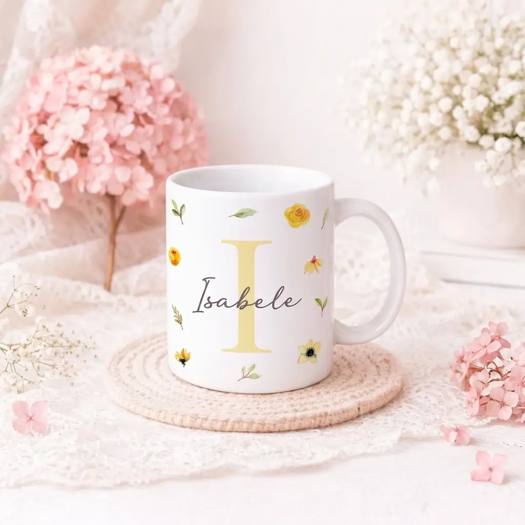 Caneca Alfabeto Florecer I