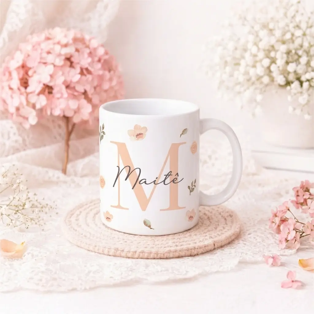 Caneca Alfabeto Florecer M