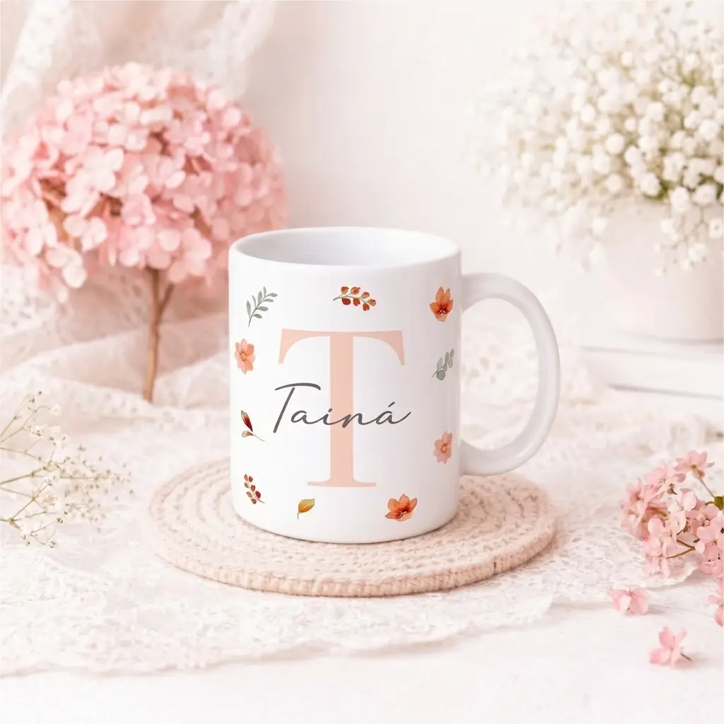 Caneca Alfabeto Florecer T