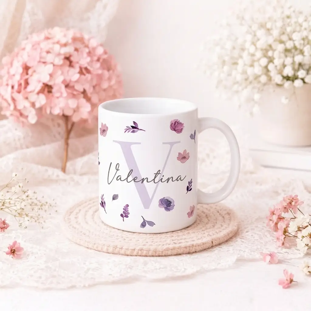 Caneca Alfabeto Florecer V