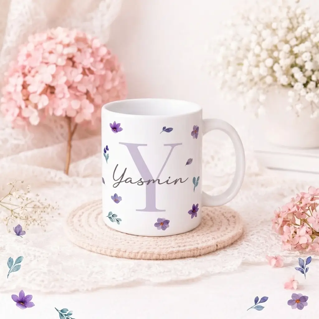 Caneca Alfabeto Florecer Y