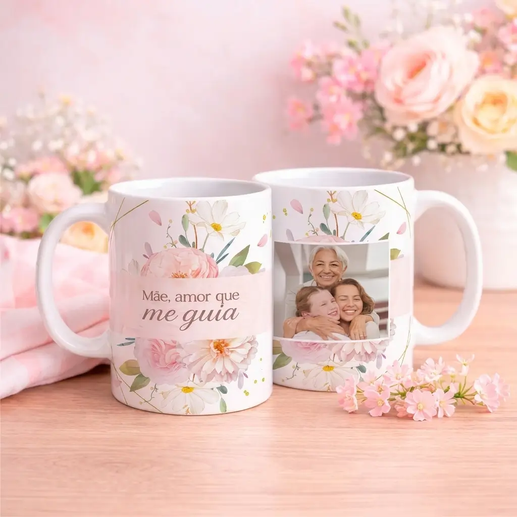 Caneca Dia Das Mães Amor que Guia