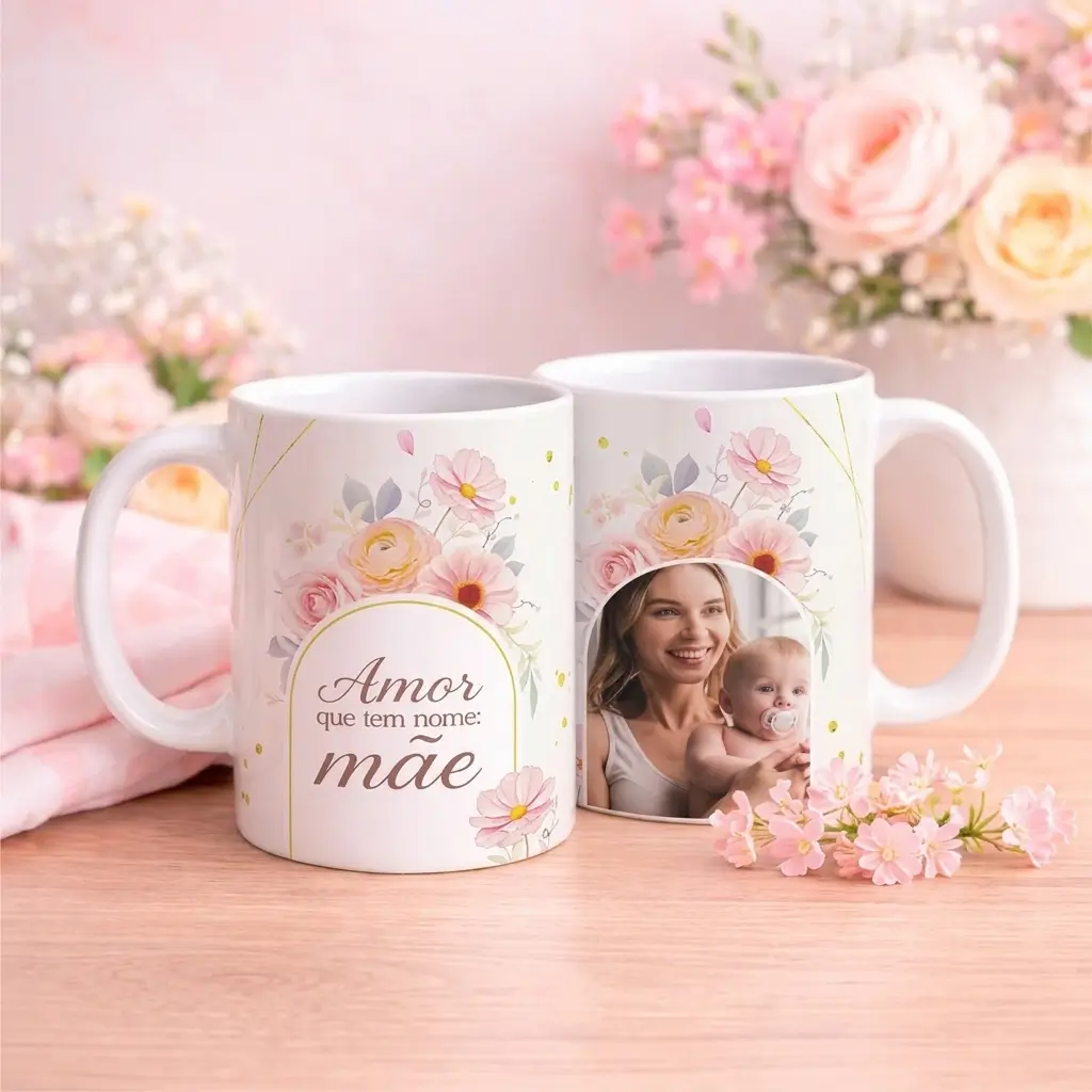 Caneca Dia Das Mães Amor tem Nome
