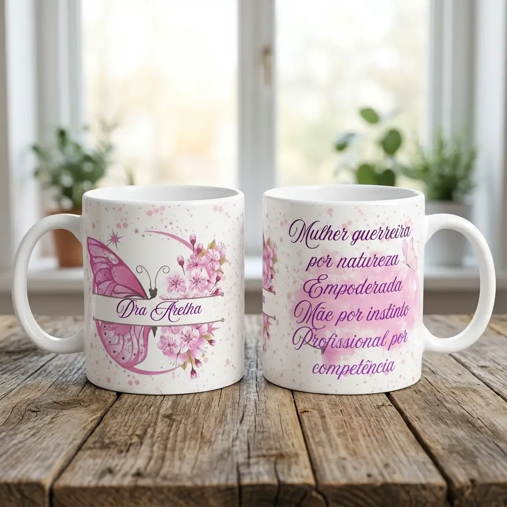Caneca Asa Borboleta