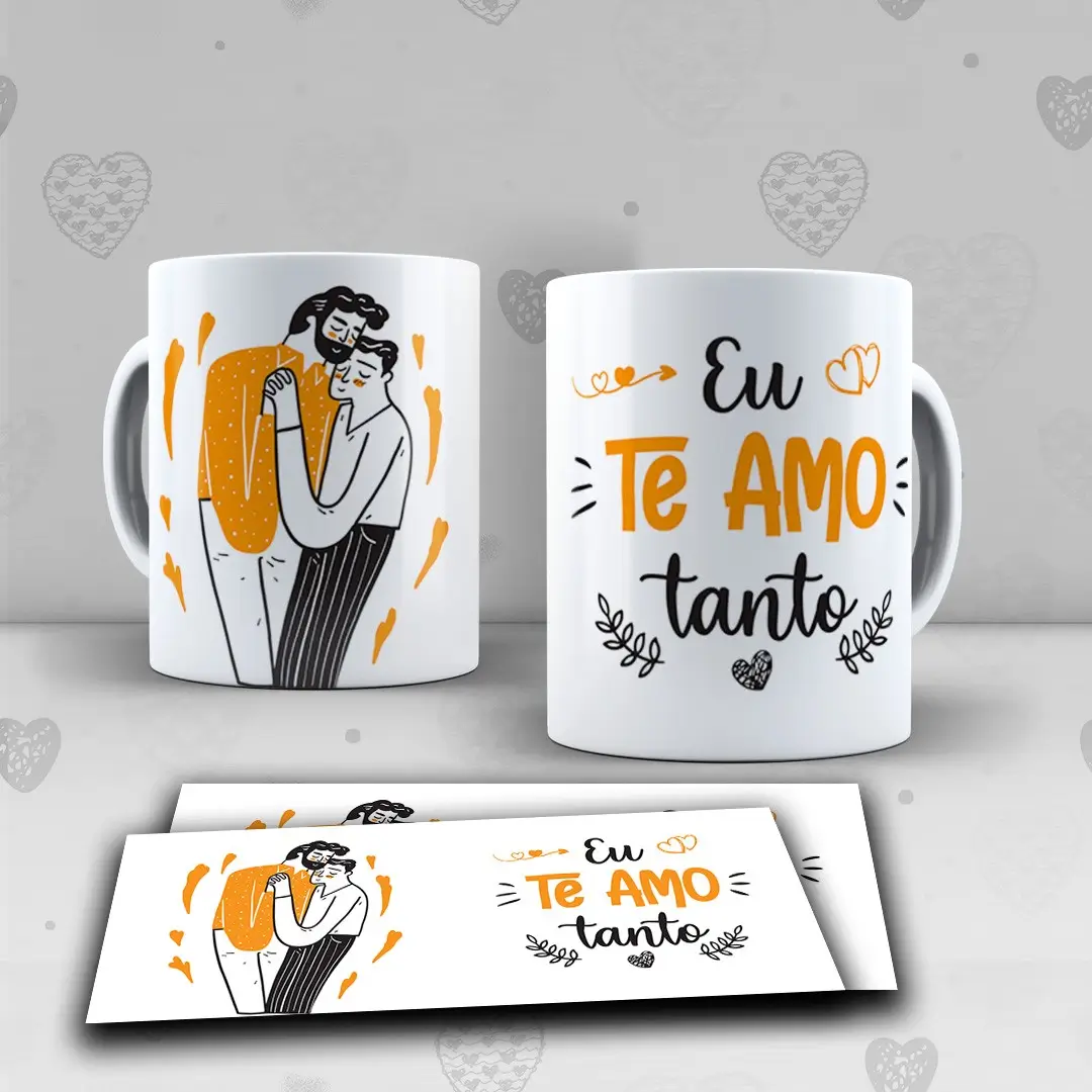 Caneca LGBTQIA+  Eu Te Amo Tanto ❤️🧡💛💚💙💜