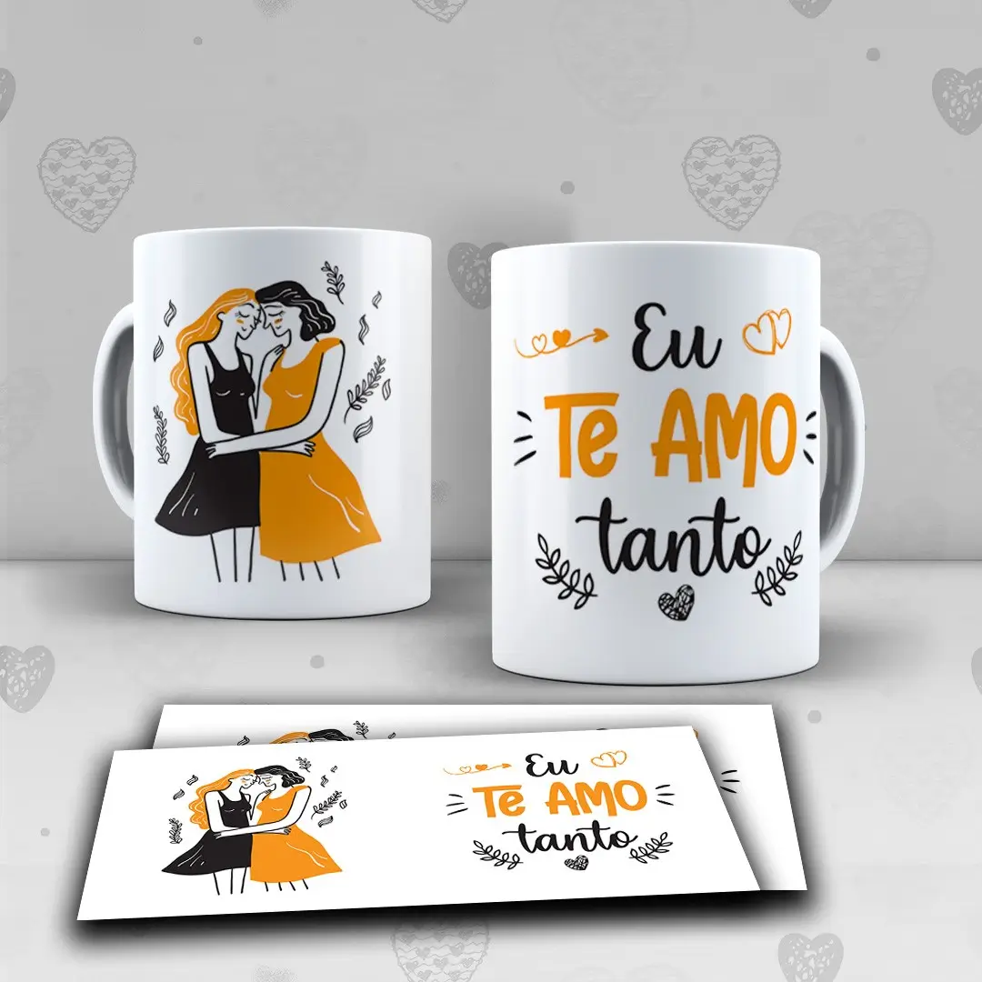 Caneca LGBTQIA+  Eu Te Amo Tanto 2 ❤️🧡💛💚💙💜