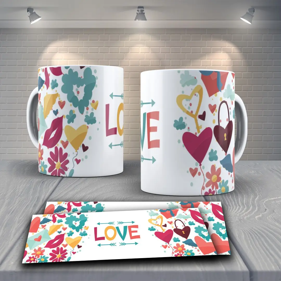 Caneca Love Colorida