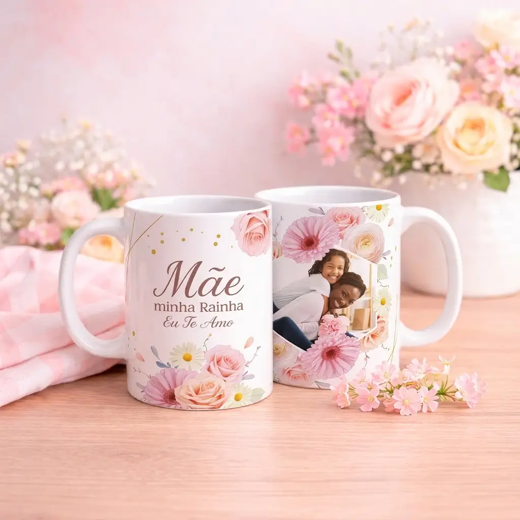 Caneca Dia Das Mães Minha Rainha