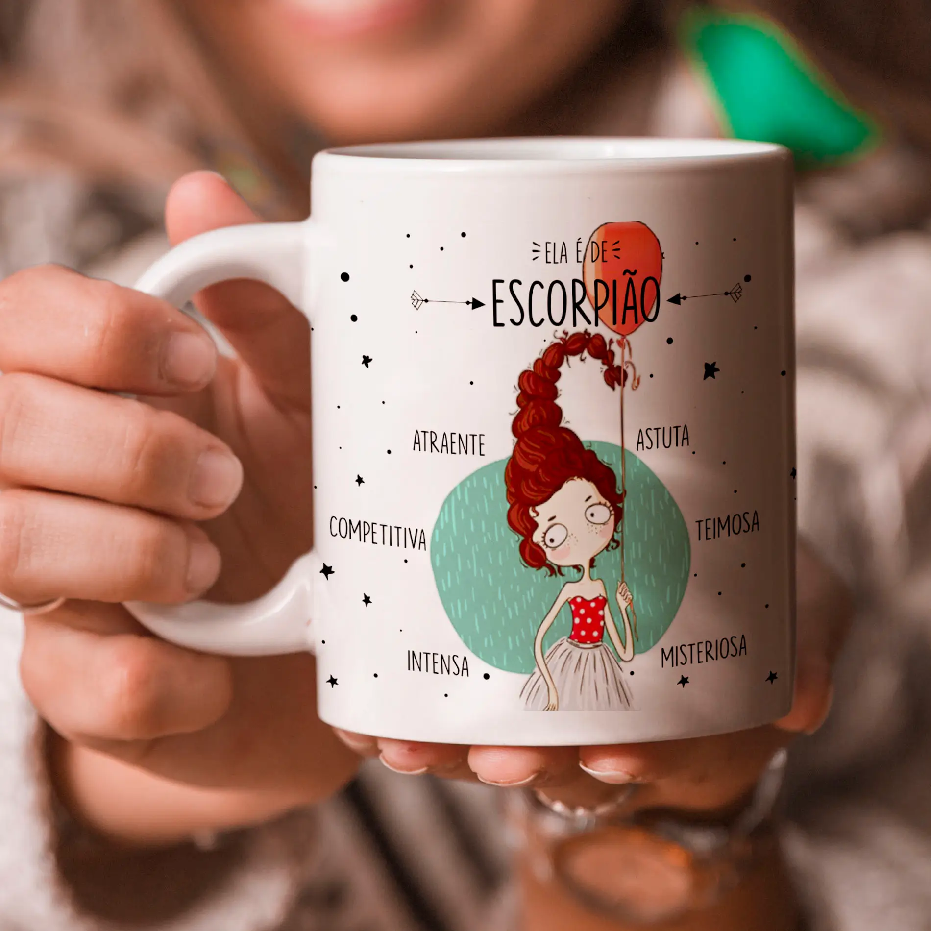 Caneca Ela é Escorpião