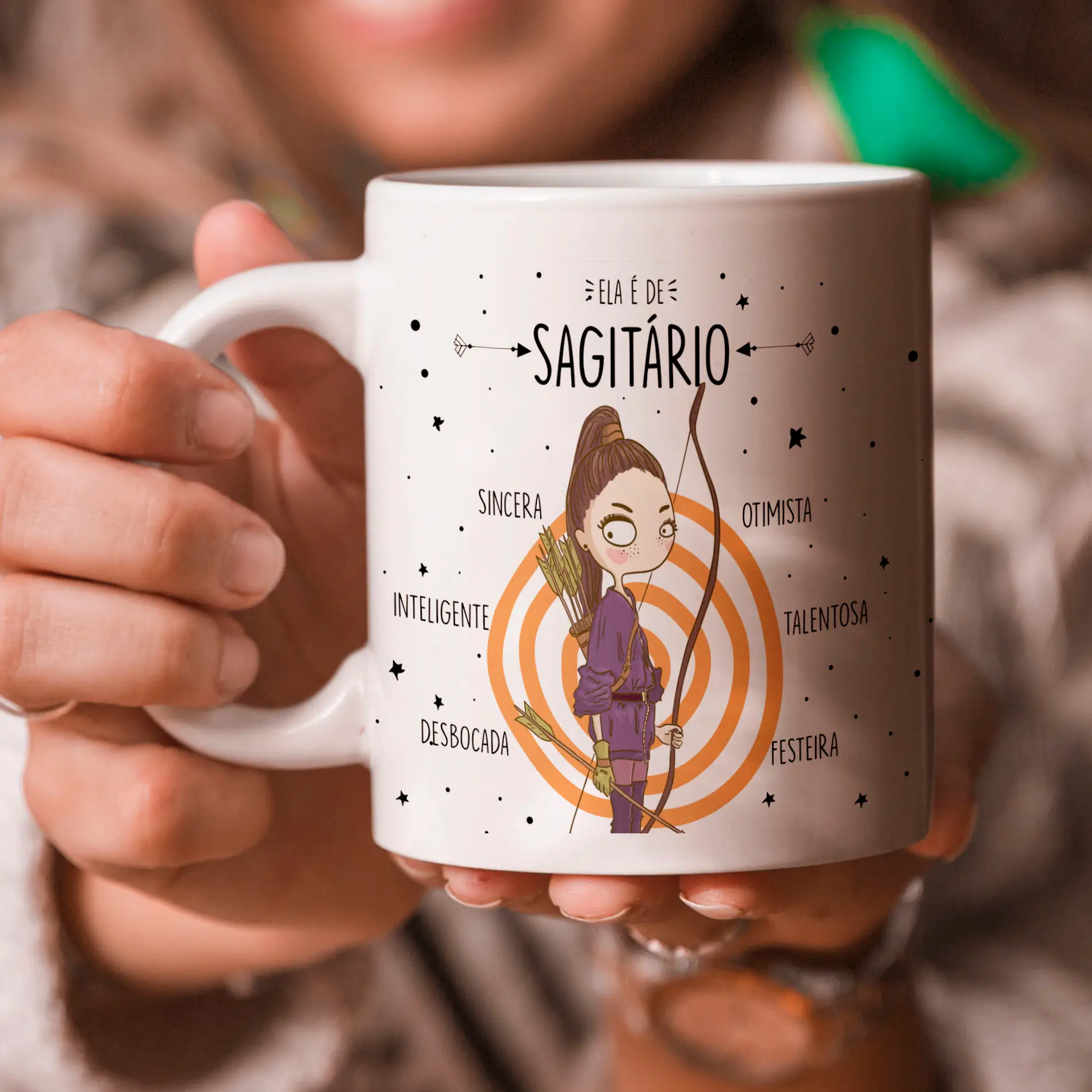 Caneca Ela é Sagitário