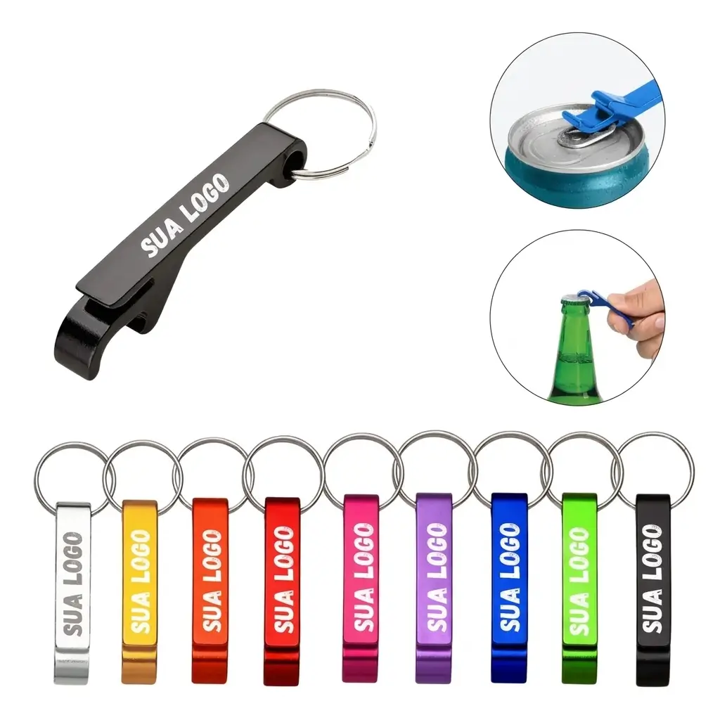 Chaveiros Abridor Metal Personalizado Brinde Empresa