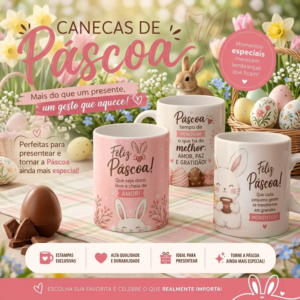 Canecas Páscoa