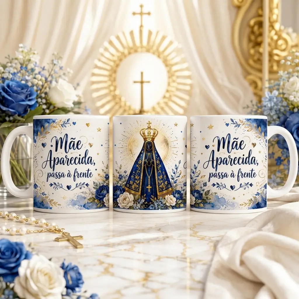 Caneca Personalizada Nossa Senhora Aparecida – Fé e Devoção - Variação