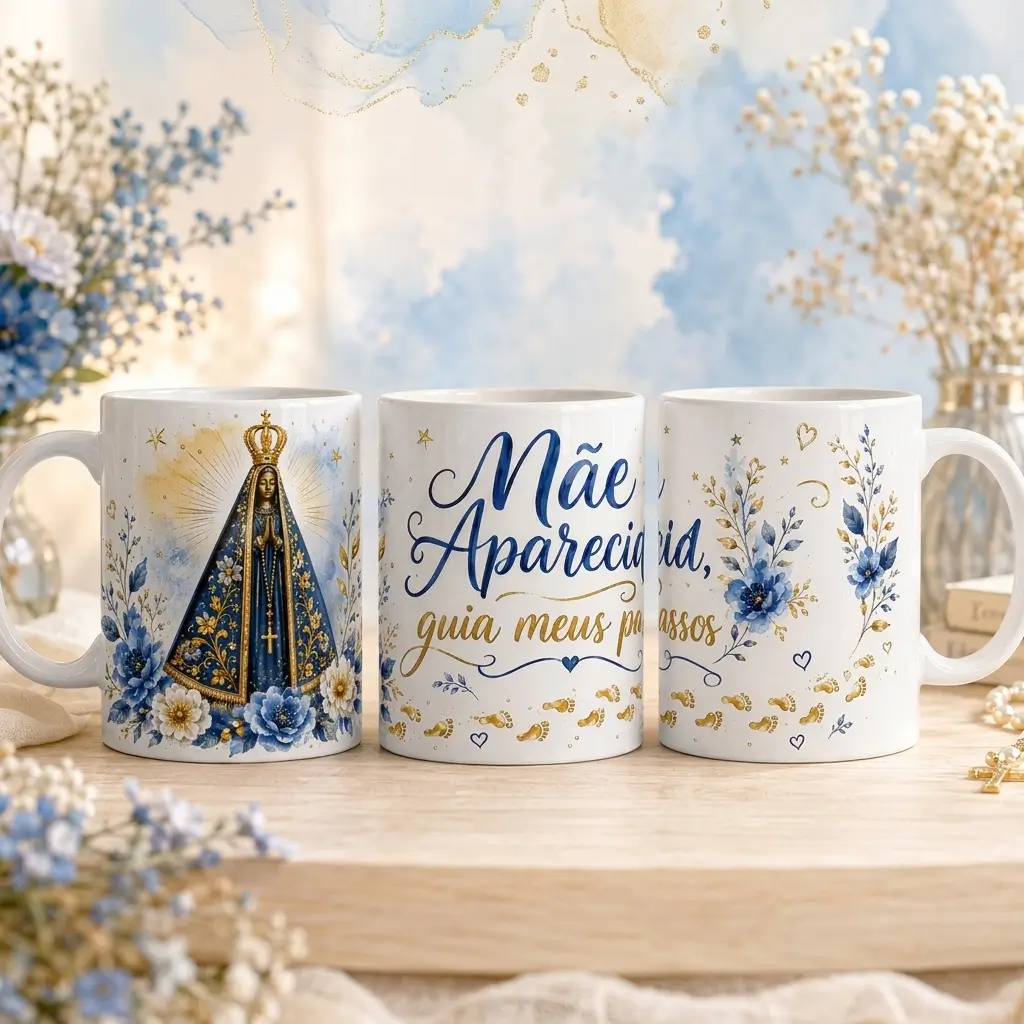 Caneca Personalizada Nossa Senhora Aparecida – Fé e Devoção - Variação