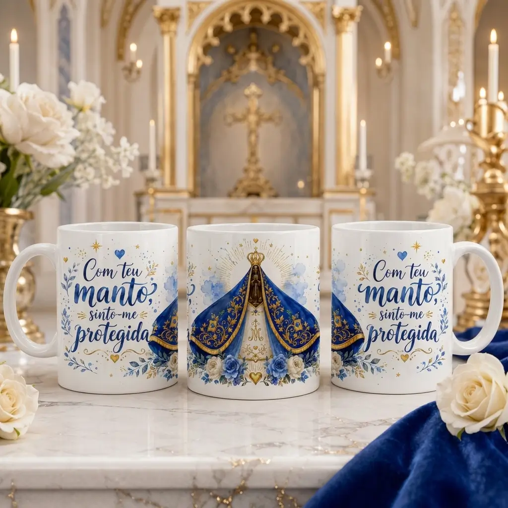 Caneca Personalizada Nossa Senhora Aparecida – Fé e Devoção - Variação