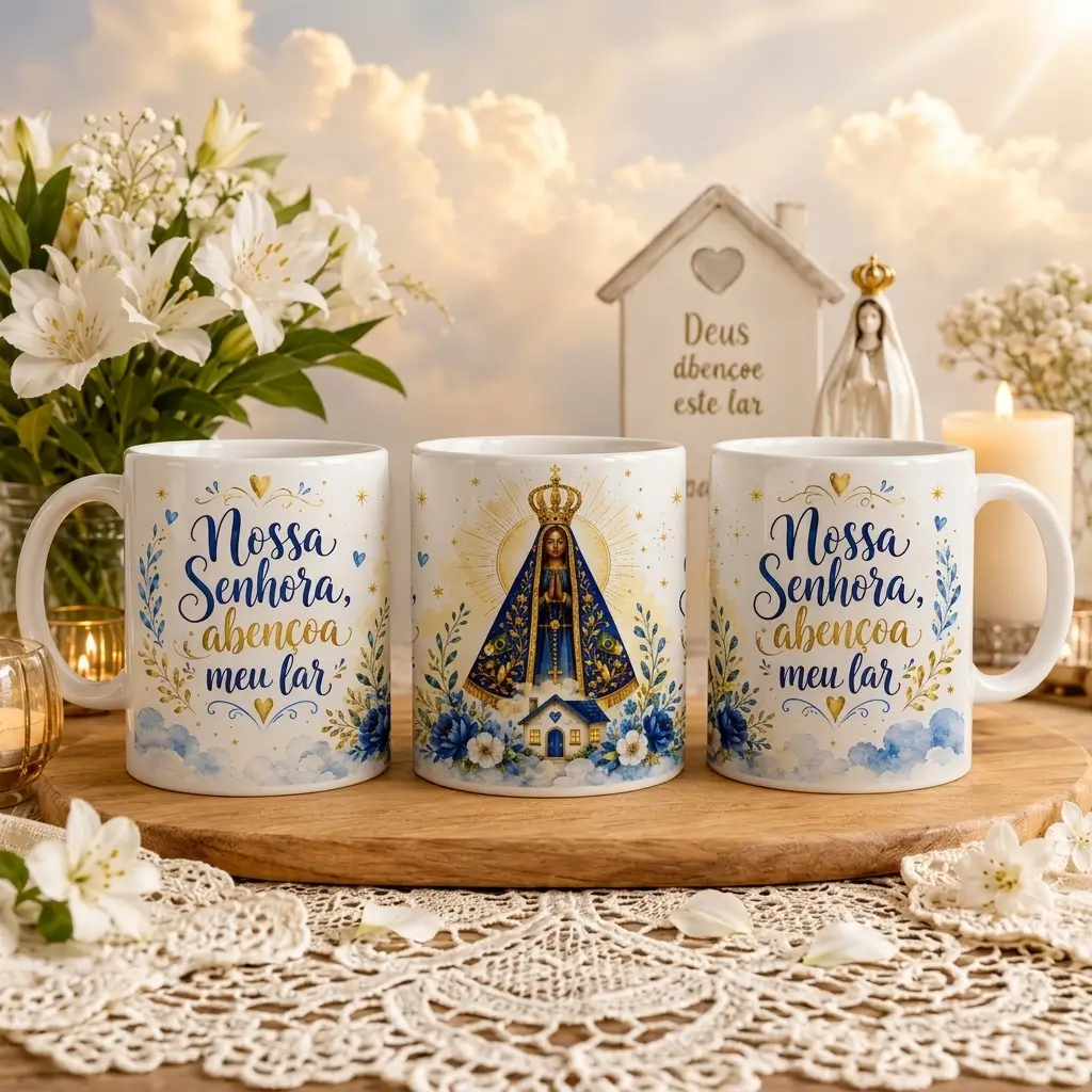 Caneca Personalizada Nossa Senhora Aparecida – Fé e Devoção - Variação
