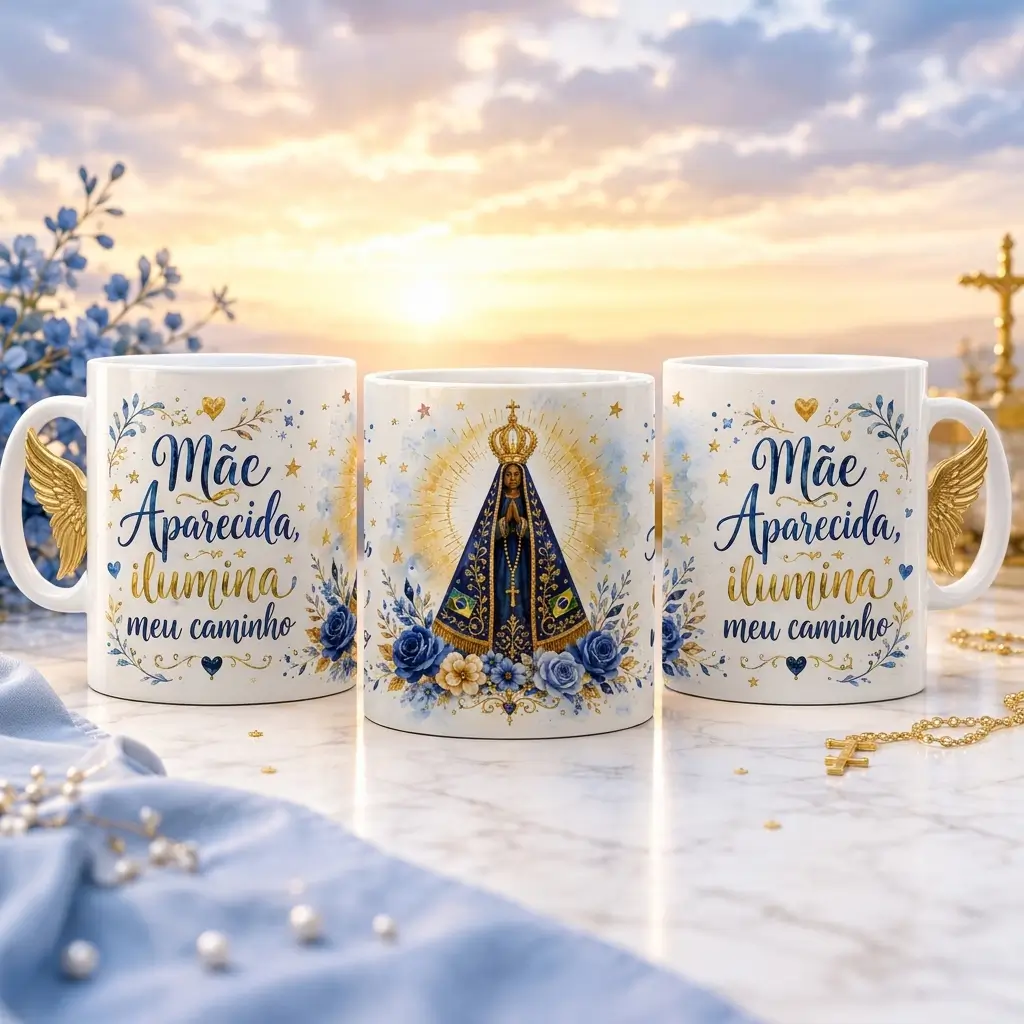 Caneca Personalizada Nossa Senhora Aparecida – Fé e Devoção - Variação