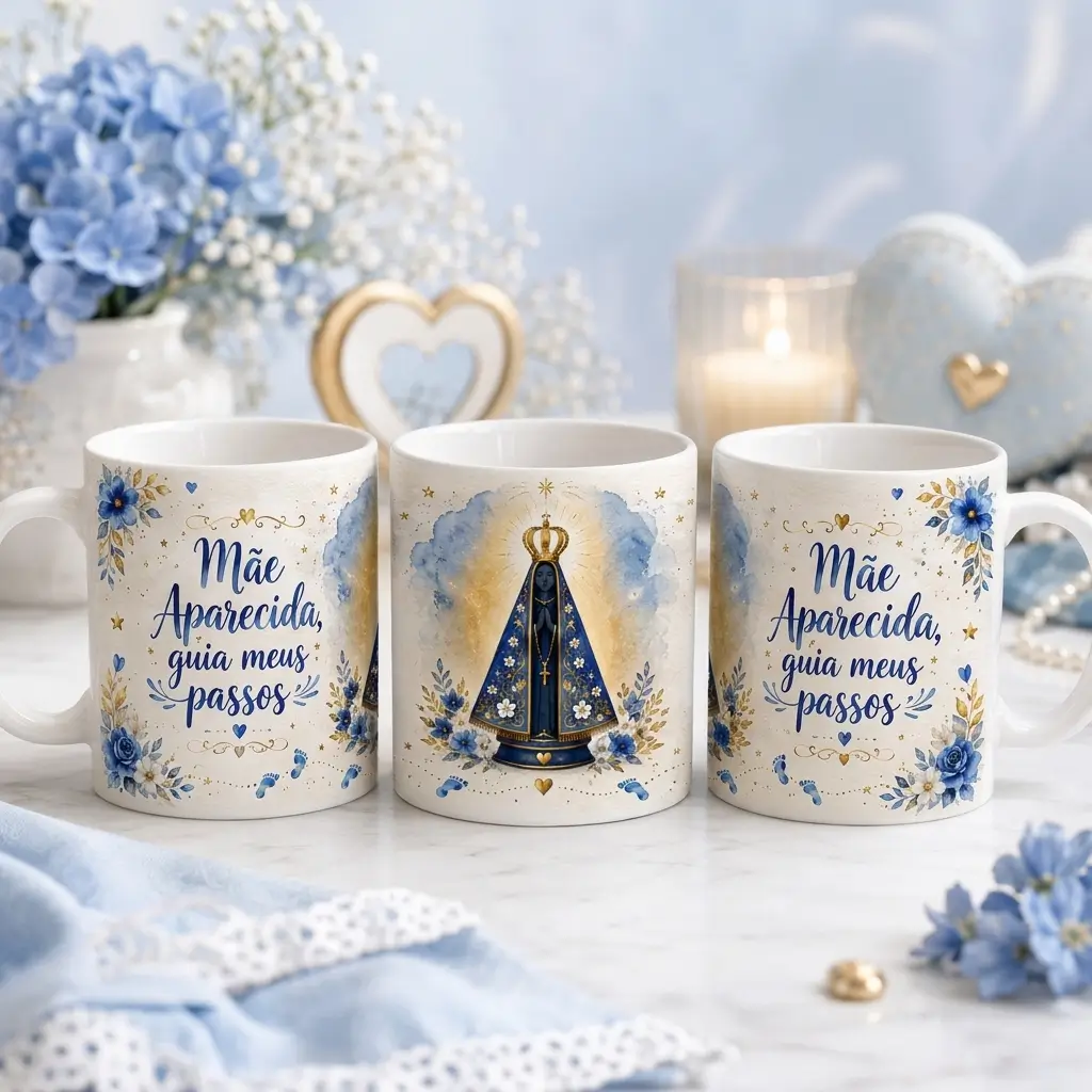 Caneca Personalizada Nossa Senhora Aparecida – Fé e Devoção - Variação