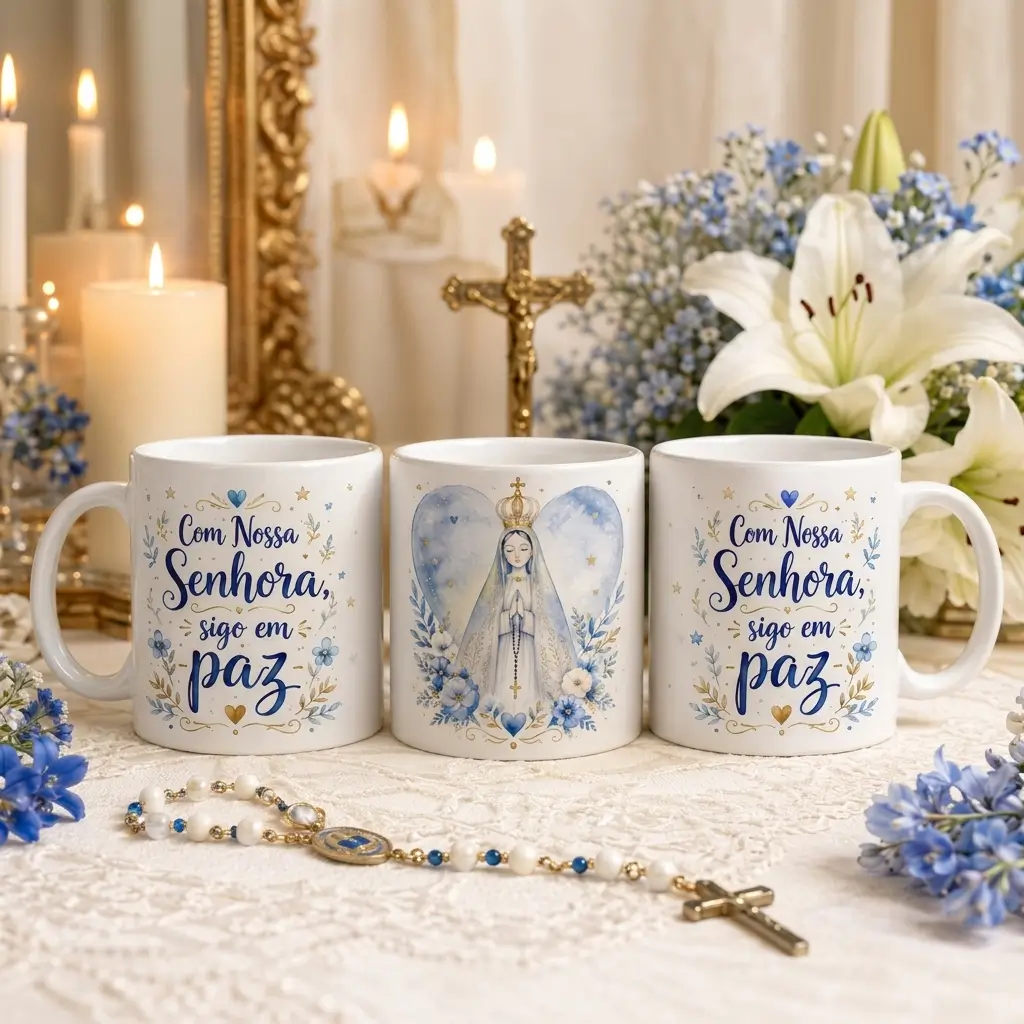 Caneca Personalizada Nossa Senhora Aparecida – Fé e Devoção - Variação