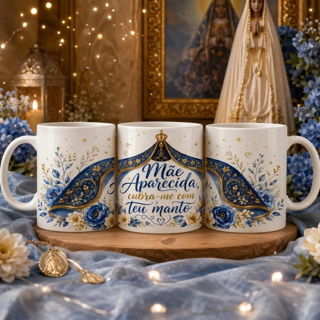 Caneca Personalizada Nossa Senhora Aparecida – Fé e Devoção - Variação