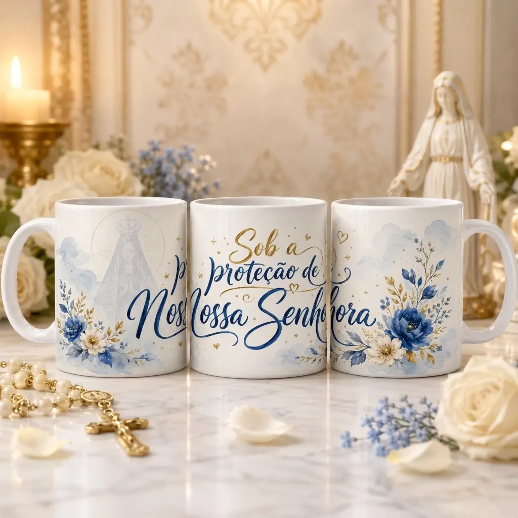 Caneca Personalizada Nossa Senhora Aparecida – Fé e Devoção - Variação